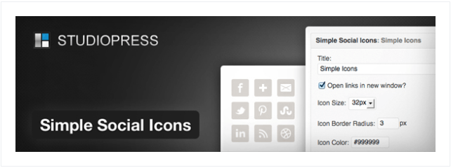 simple social icons studiopress