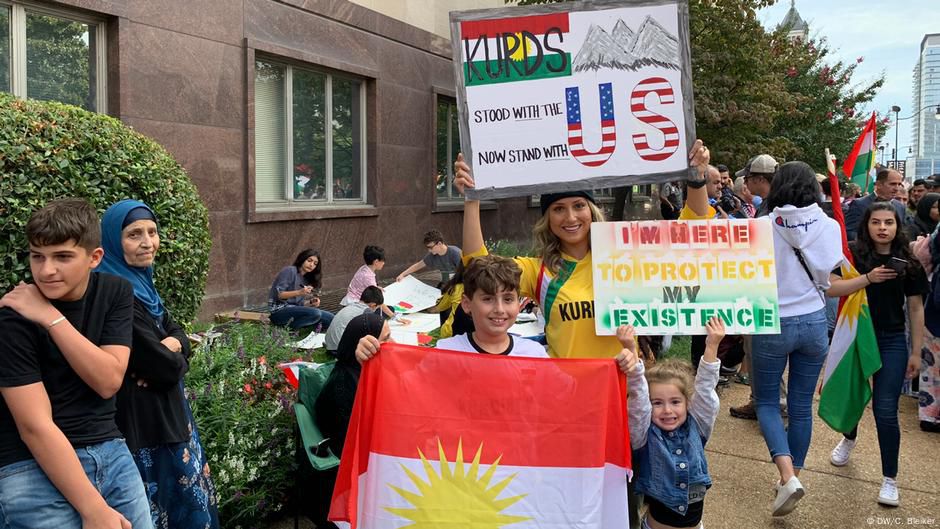 Kurds in US call for halt to Turkey's Syria incursion