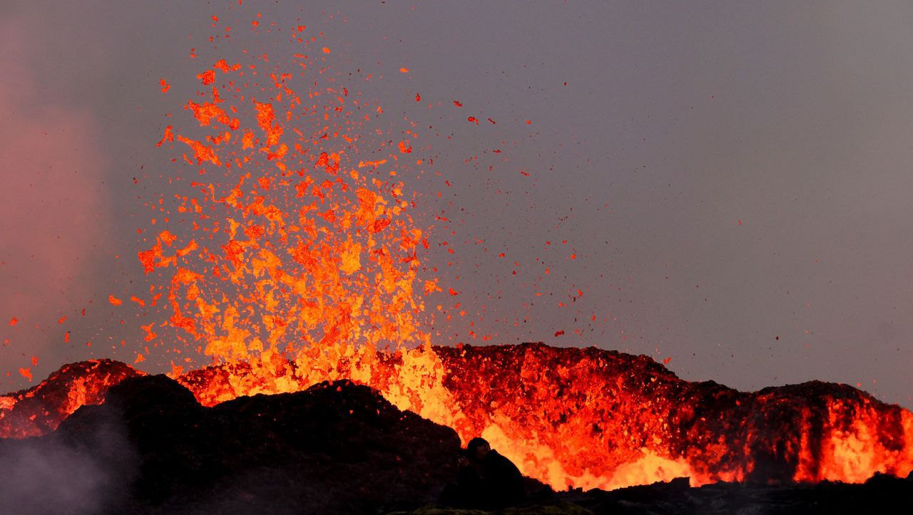 Vulkanausbruch auf Island: Sprudelnde Lava am Litli-Hrútur