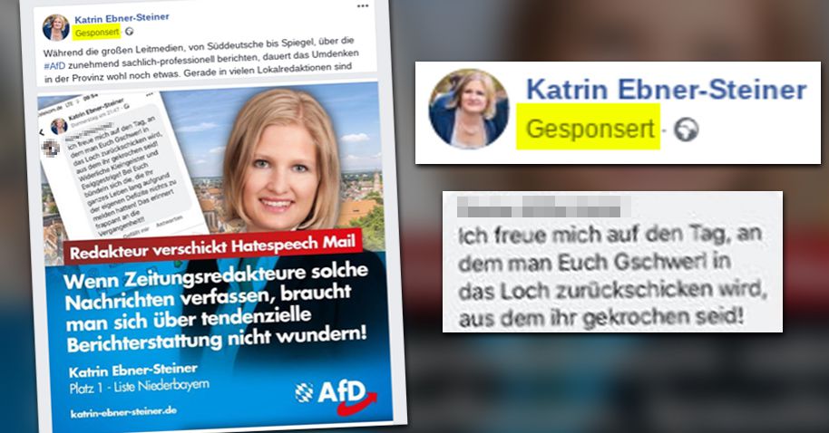 Diese AfD-Spitzenkandidatin macht auf Facebook Werbung mit einem Angriff auf einen Journalisten