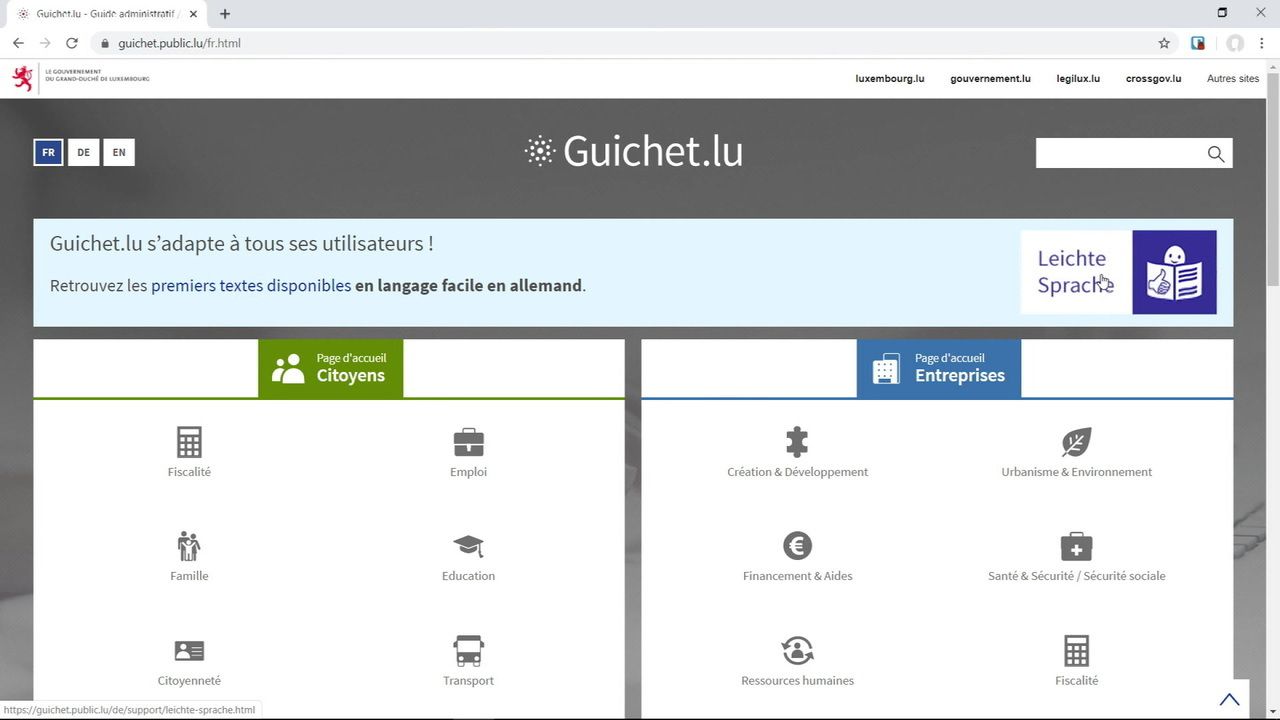 Guichet.lu: Mat Hëllef vun der "liichter Sprooch" den Online-Zougrëff vereinfachen