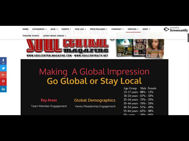 Laio Morris talks about Soul Central Magazine - #London ~ Go Global Or Stay Local