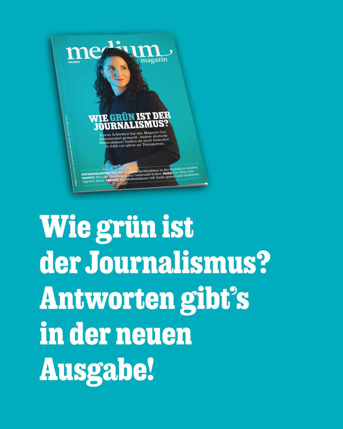 Jetzt "medium magazin" lesen