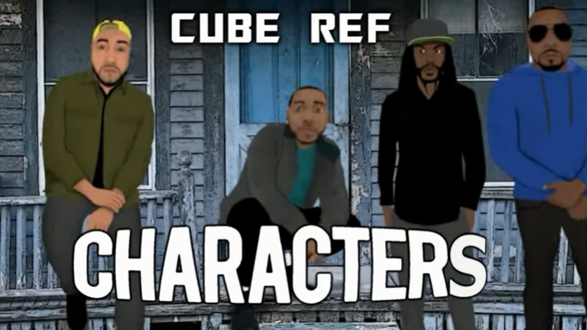 CUBE REF spits venom and calls out the fakers with their high-vibe Hip Hop drop “Characters”