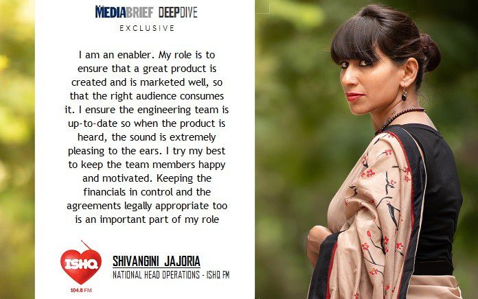 image-Shivangini Jajoria ISHQ FM speaks with MEDIABRIEF in DEEPDIVE