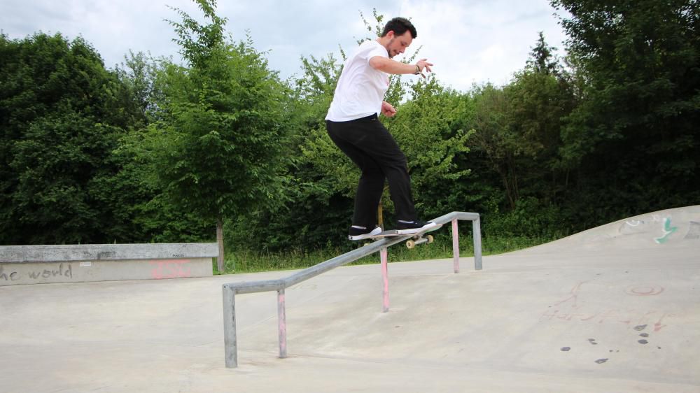 Die Friedberger Jugend fährt auf ihren Skatepark ab