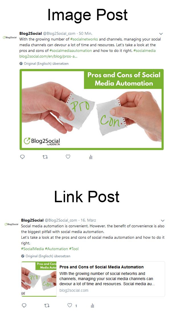 Image vs Link Post