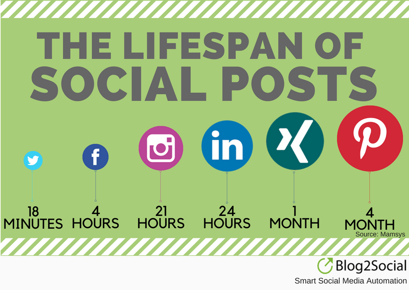 Lifespan of Social Media Posts