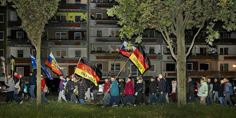 „Montagsdemos" in Frankfurt an der Oder: Irgendwie dagegen