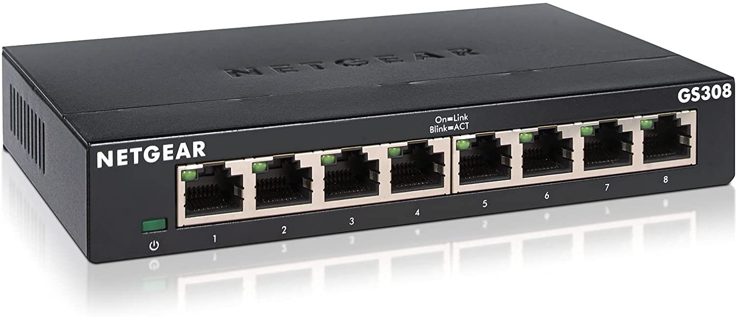 Amazon: NETGEAR GS308 LAN Switch, 8 Port