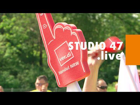 STUDIO 47 .live | VER.DI-WARNSTREIKVERANSTALTUNG VOR EDEKA-ZENTRALE RHEIN-RUHR IN MOERS