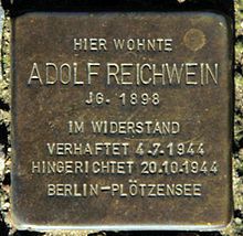 Stolperstein Adolf Reichwein