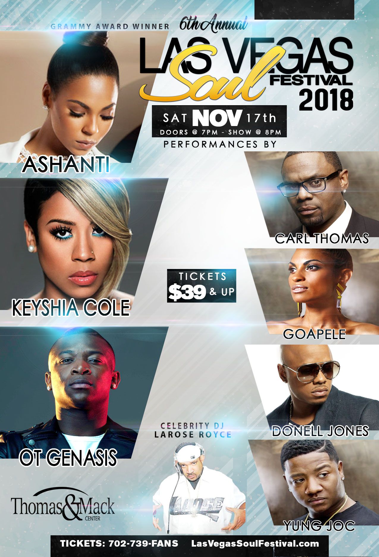 6th Annual Las Vegas Soul Festival feat Ashanti, Keyshia Cole, OT Genasis & more
