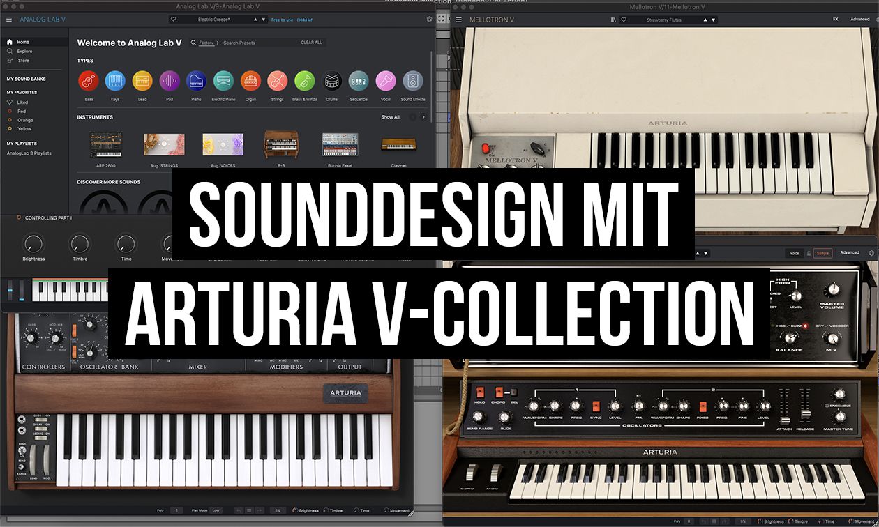 Sounddesign mit Arturia V-Collection