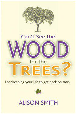 Front cover of book - Can't see the wood for the trees? Landscaping your life to get back on track